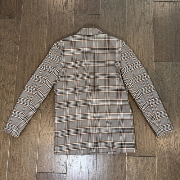 Urban Outfitters Double-Breasted Plaid Blazer - Picture 2 of 15